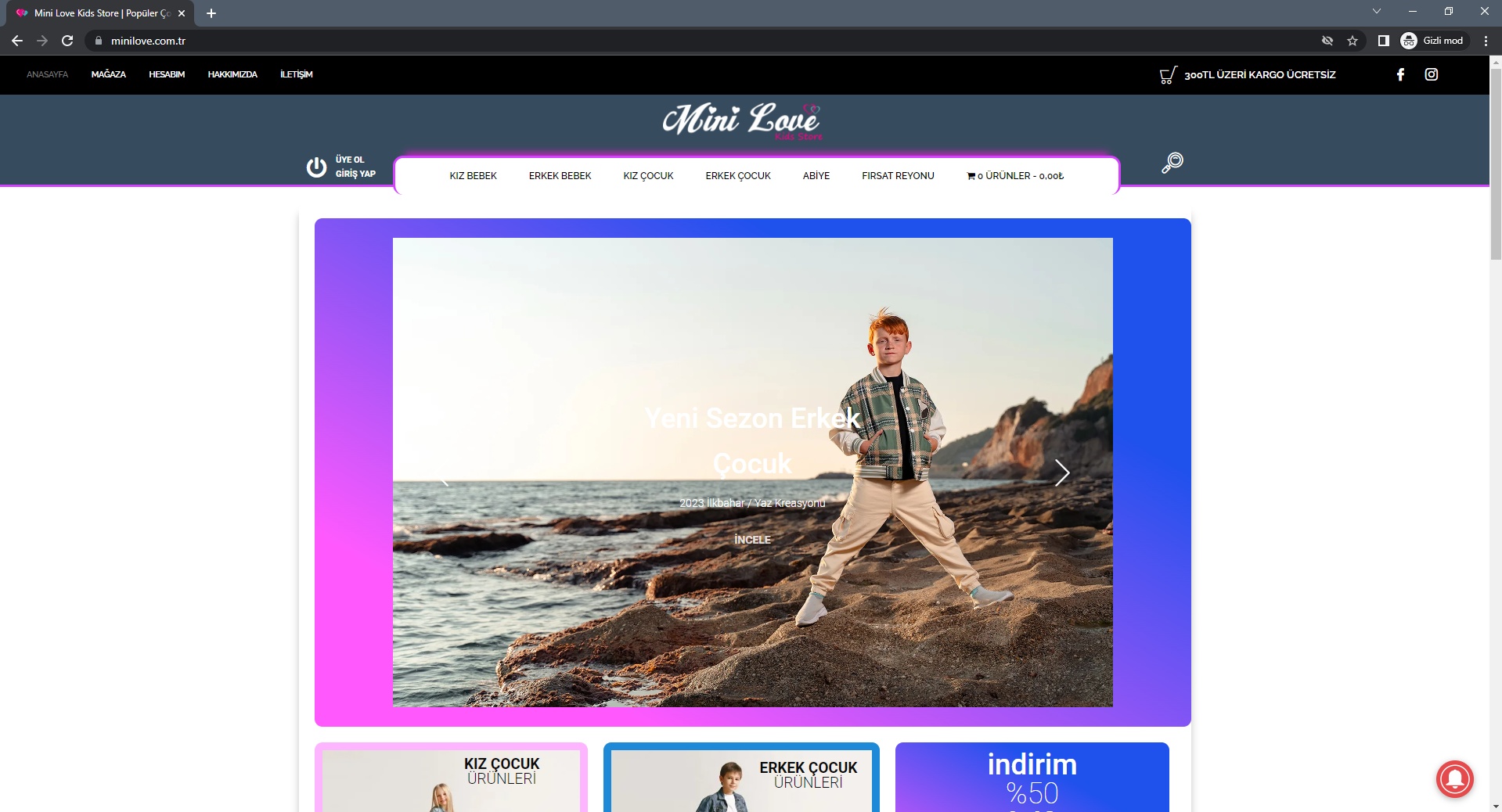 You are currently viewing MiniLove Kids Store – Web Sitesi